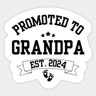Pregnancy Announcement Gifts for Grandparents, Promoted to Grandma & Grandpa Sticker
